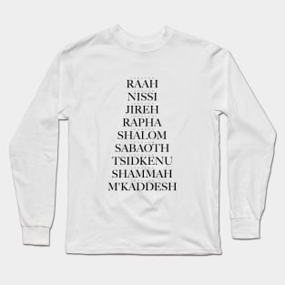 Names Of God Long Sleeve T-Shirt